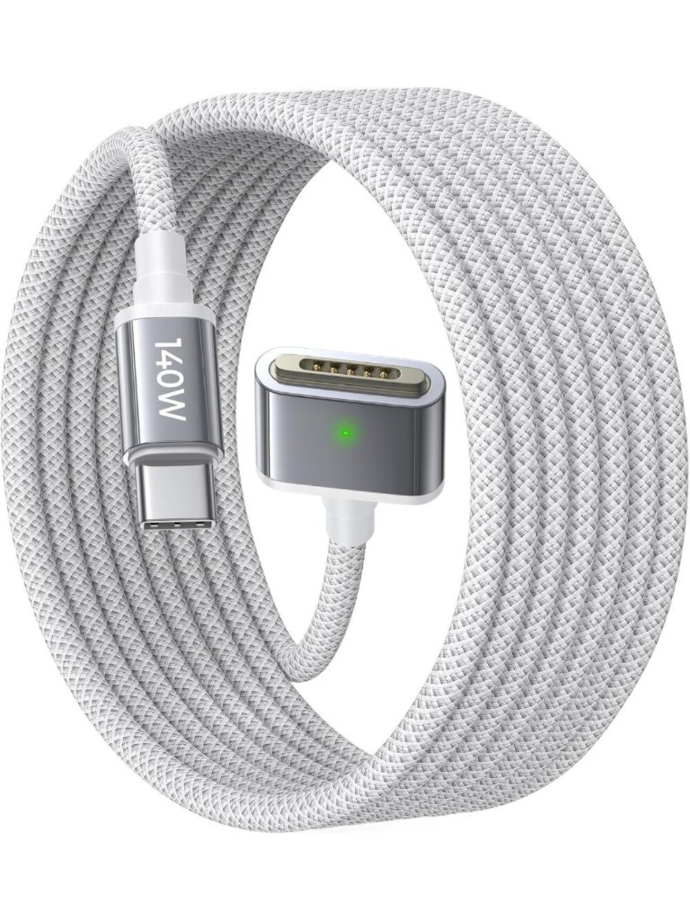 6.6FT USB-C Magnetic Charger Cable for MacBook Pro & Air, 140W Fast Charging